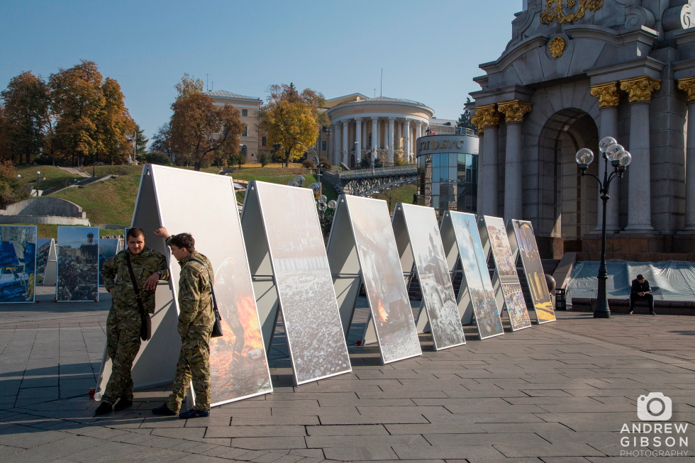 Military presence - Independence Square, Kyiv