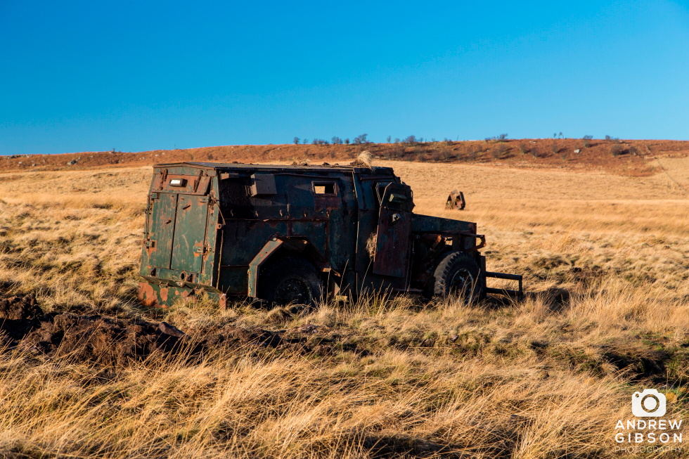 Ruined vehicle - Otterburn Ranges, Northumberland National Park