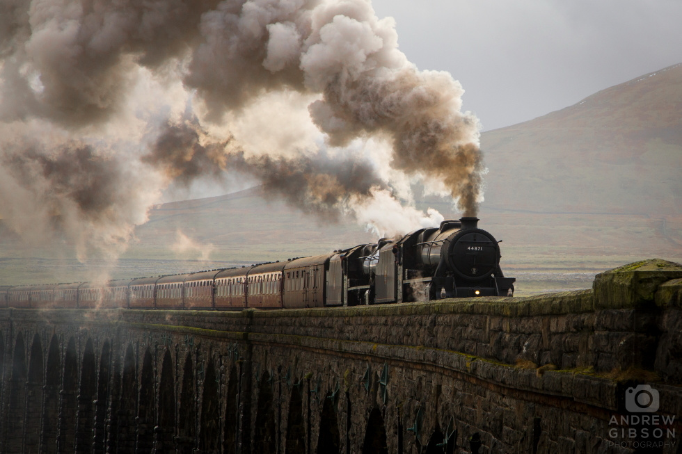 Two Black Fives Over Ribblehead
