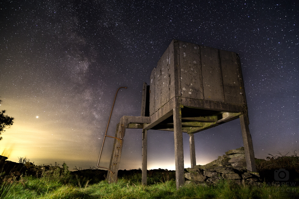 The Milky Way setting over Bigland Barrow