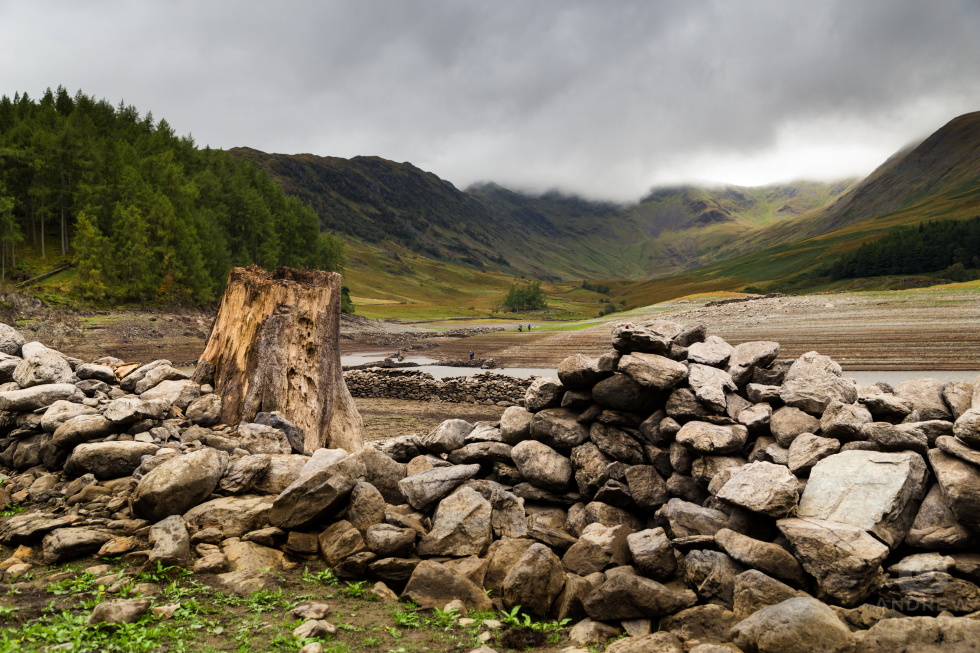 Mardale ruins uncovered, September 2021